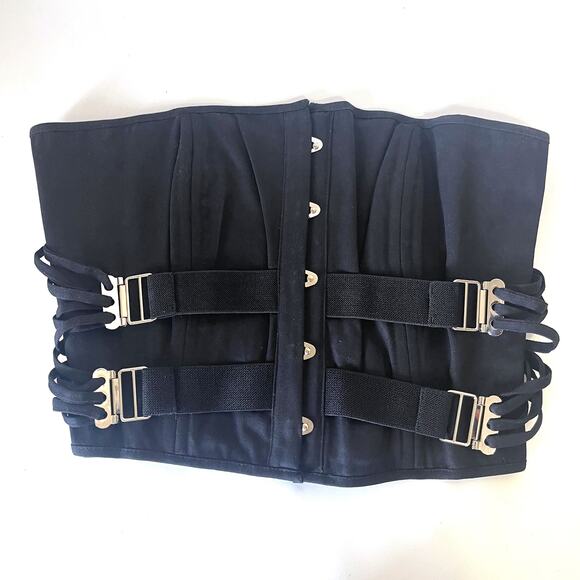 WITH JEAN NWT Fasten Corset Top in Black Size M - Picture 8 of 16
